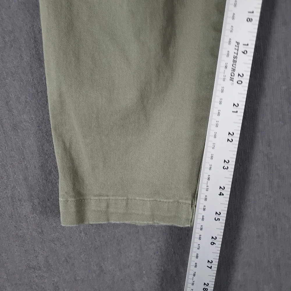 A New Day Pants Womens Size 2 Mint Green Cotton‎ Blend Wide Leg Cropped Relaxed